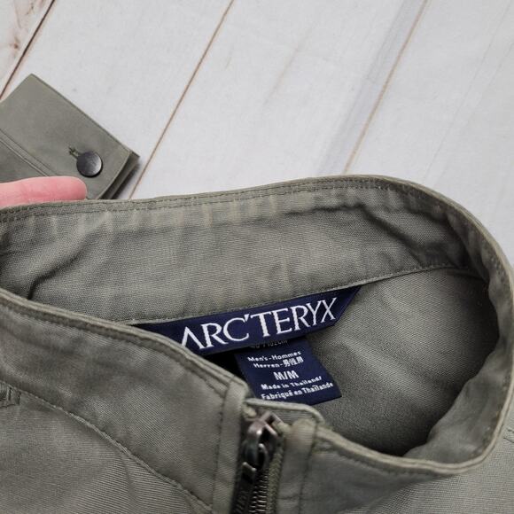 Arc'Teryx Crosswire canvas zip jacket fatigue utility green gray - Picture 11 of 11